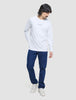 Supima Autograph Long-Sleeved T-Shirt White