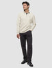 Sweat Half Zip Off White