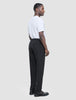 Tech Linen Elastic Pants Black