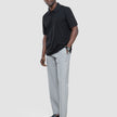 Tech Linen Elastic Pants Charcoal