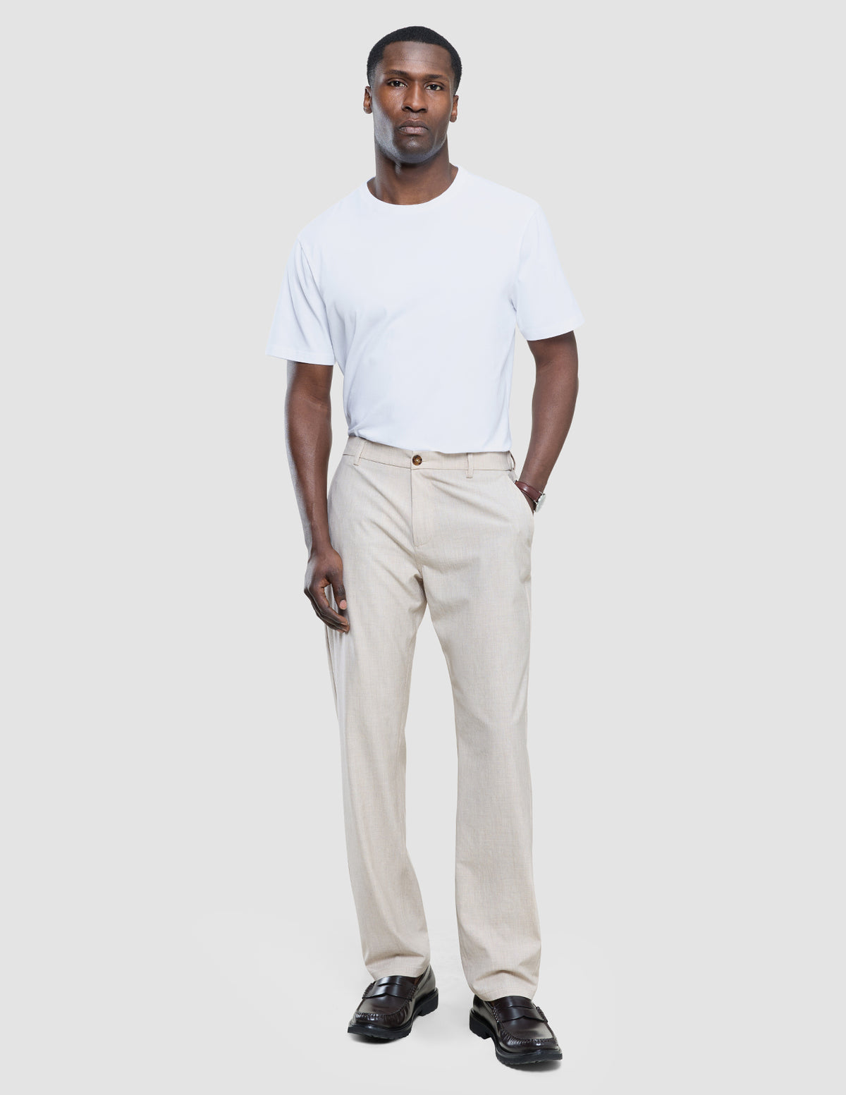 40 Sandshell Tech Linen Elastic Pants Sandshell | SHAPING NEW TOMORROW