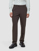 Tech Wool Suit Pants Regular Cocoa Brown