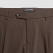 Tech Wool Suit Pants Slim Cocoa Brown