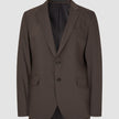 Tech Wool Blazer Dark Cocoa Brown Regular