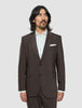 Tech Wool Blazer Dark Cocoa Brown Regular