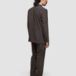 Tech Wool Blazer Dark Cocoa Brown Regular