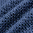 Textured Knitted Short Sleeve Polo Shirt Navy