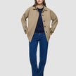 Women Waterproof Trench Coat Short Sand Grain