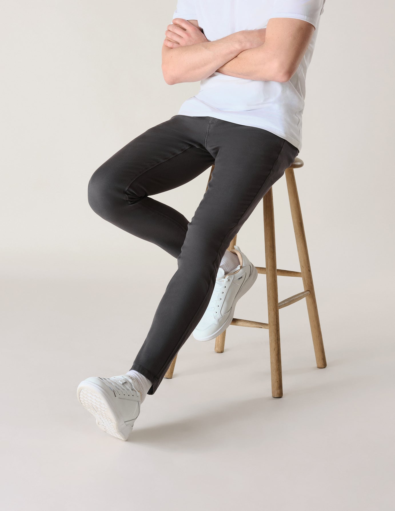Classic Pants Slim Steel Grey