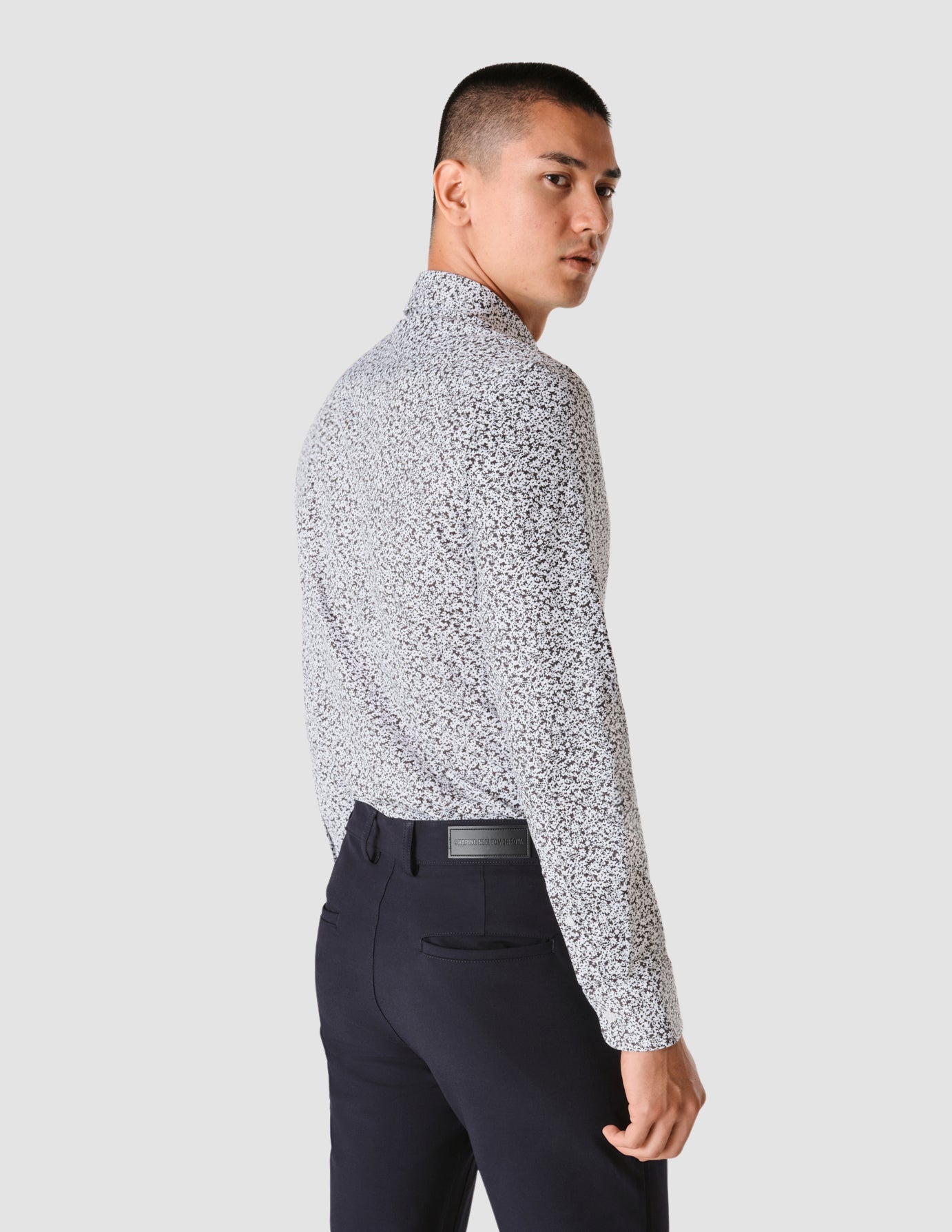 Classic Shirt Steel Flowers Slim