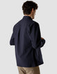 Overshirt Deep Blue Pinstripes