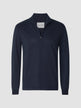 Fitted Knit Half Zip Navy