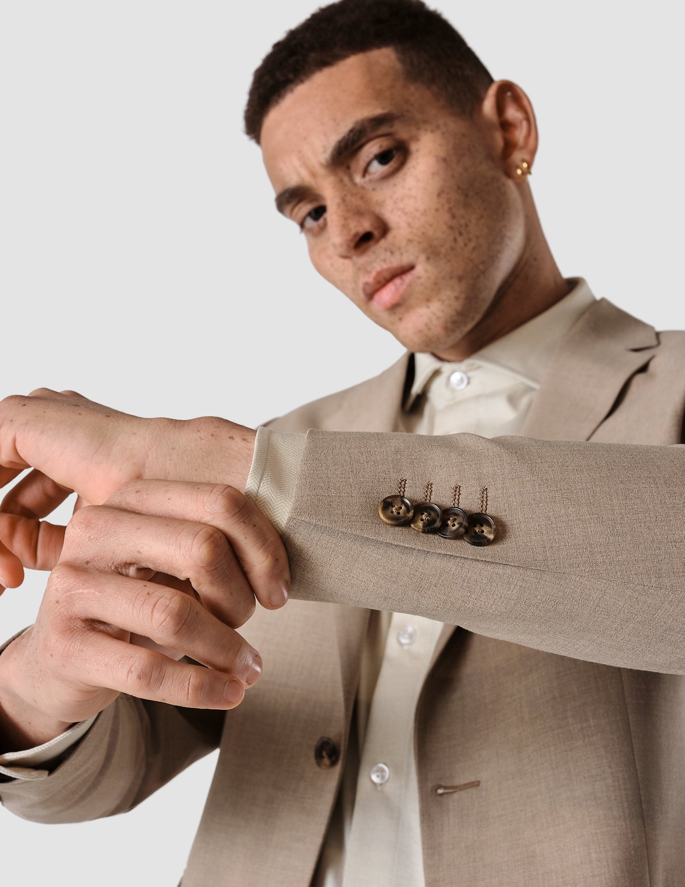 Essential Blazer Regular Sand Grain