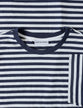 Striped Supima T-Shirt Box Fit Navy