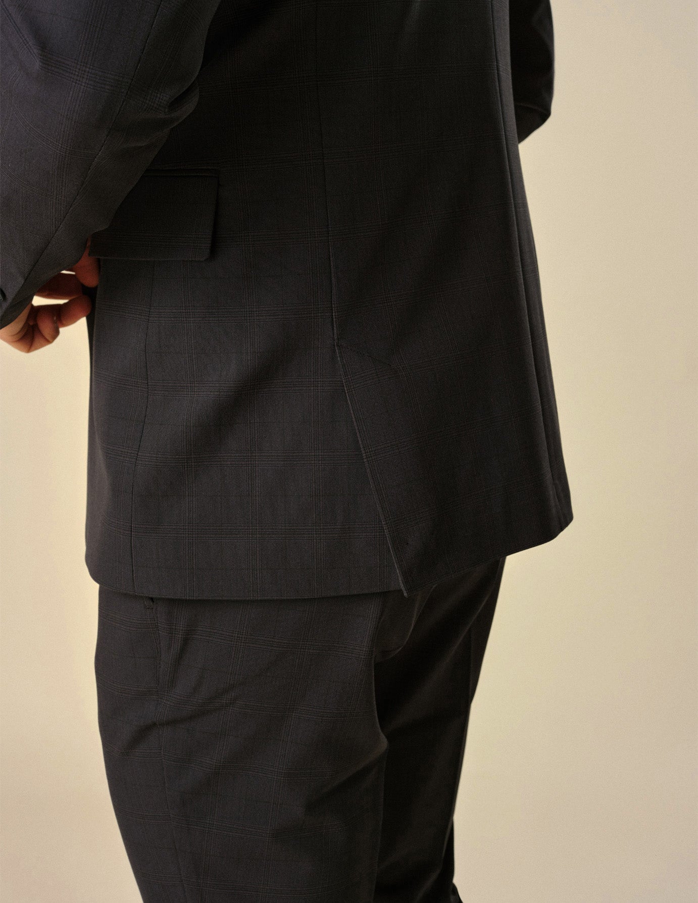 Essential Blazer Slim Black Check