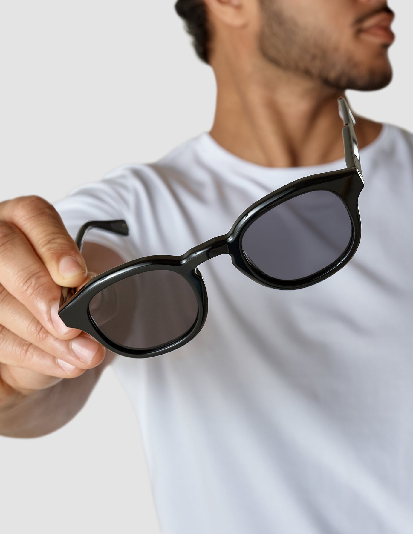 SNT Sunglasses Round Black