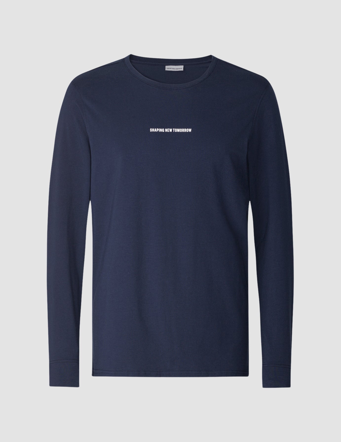 Supima Autograph Long-Sleeved T-shirt Navy
