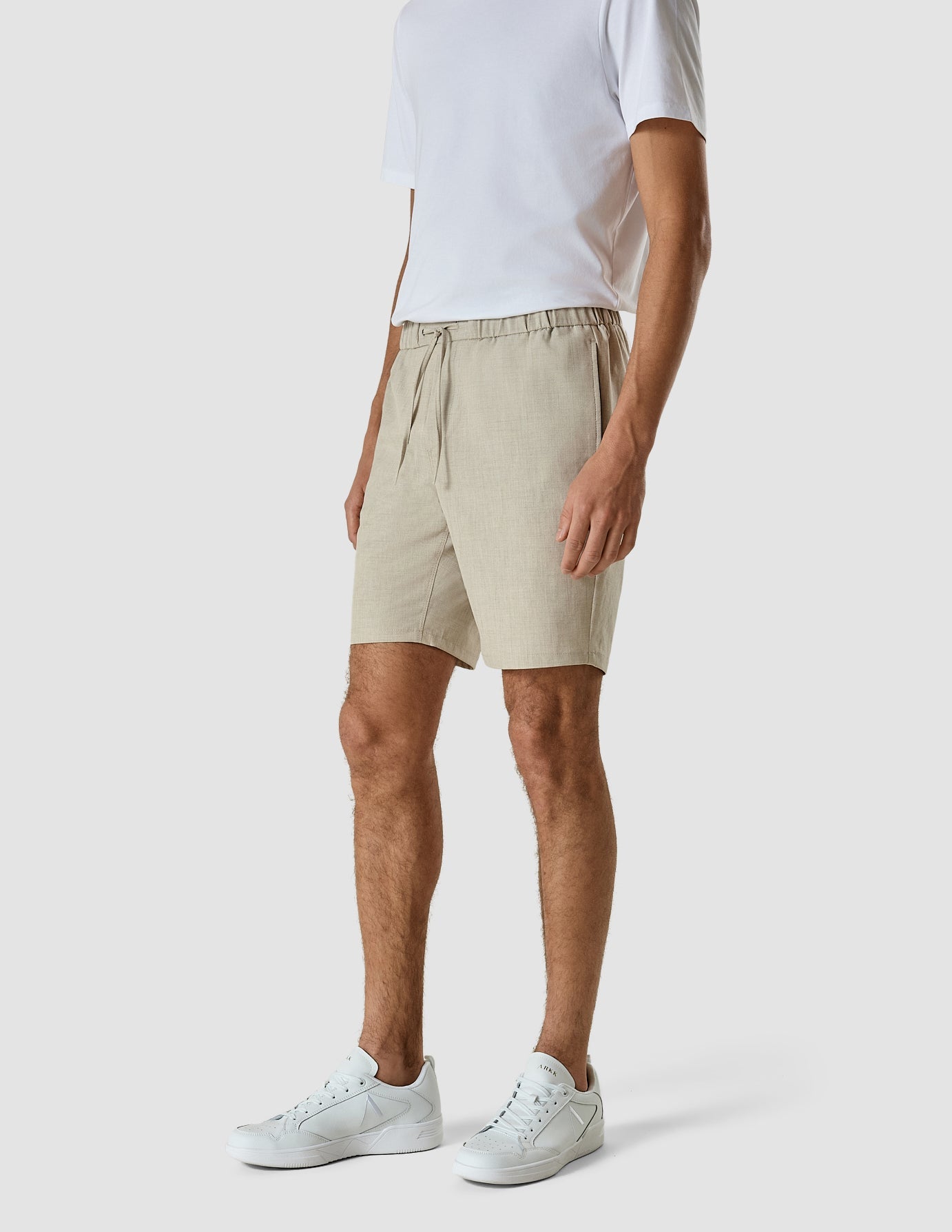 Tech Linen Elastic Shorts Sandshell