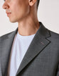 Tech Wool Coat Grey Melange